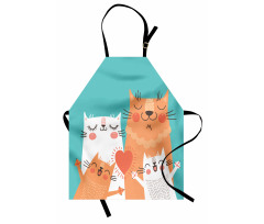 Kitty Couple Happy Apron