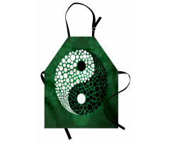 Ying Yang Green Harmony Apron