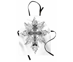 Gothic Flames Shape Apron