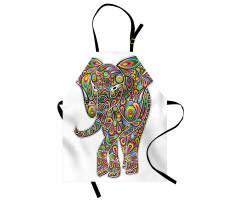 Boho Elephant Art Apron