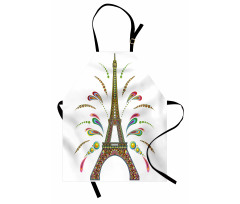 Eiffel Fireworks Apron