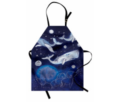 Space Universe Planet Apron