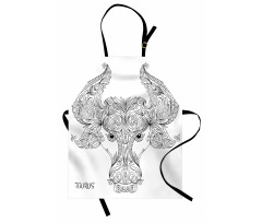 Astrology Taurus Sign Apron