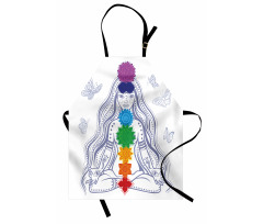 Yoga Meditation Lotus Pose Apron