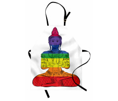 Sitting Rainbow Meditation Apron