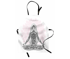 Meditation Lotus Mandala Apron