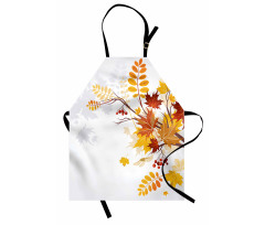 Autumn Themed Faded Leaves Apron