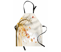 Pastel Colored Autumn Trees Apron