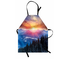 Sunset in Mountains Apron