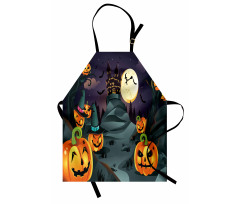 Horror Castle Pumpkin Apron