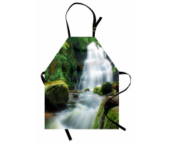 Watercolor Stream Jungle Apron