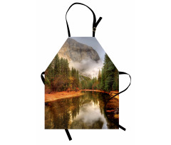 River in Morning View Apron