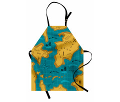 Cartoon Adventure Boats Apron