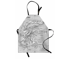 French Map Island Apron