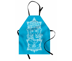 Old Elephant Figure Graphic Apron