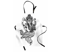 Dancing Elephant Sketch Apron