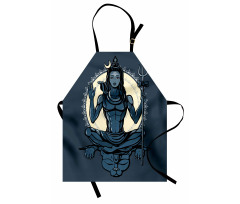 Yoga Lotus Asian Tiger Apron