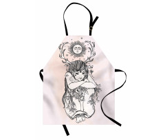 Occult Girl Under Sun Apron