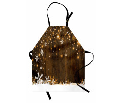 Wood and Snowflakes Apron