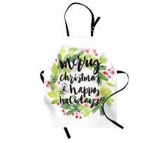 Wreath Red Berries Apron