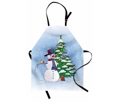 Snowman and Tree Apron