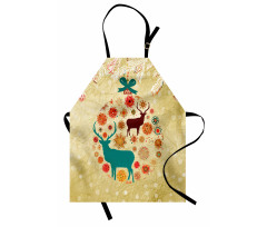 Reindeer in Winter Apron