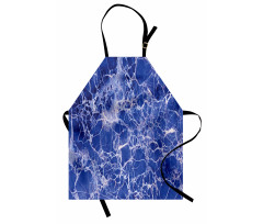 Cracked Marble Pattern Apron