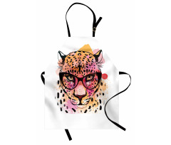 Modern Hipster Leopard Apron