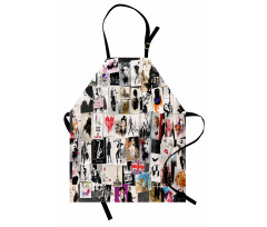 Collage Fashion Modern Apron