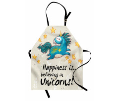 Words Happiness Kids Apron