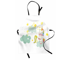 Unicorn Fairies Print Apron