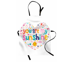 Words with Heart Shapes Apron