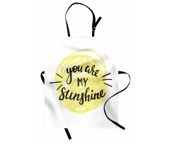 Hand Drawn Sun Romance Apron