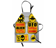 Warning Alien Danger Apron