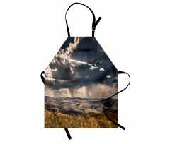 Fluffy Clouds Mountains Apron