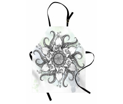 Drawn Mandala Flower Apron