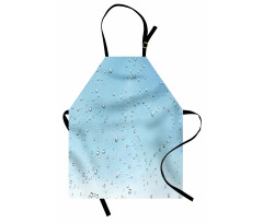 Heart from Droplets Rain Apron