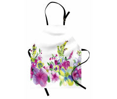 Watercolor Garden Apron