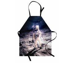 Moon Surface Journey Apron