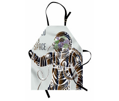 Pilot Man Illustration Apron