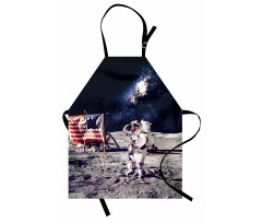 Moon Astronaut Space Apron