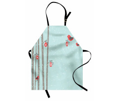 Red Bird Winter Apron