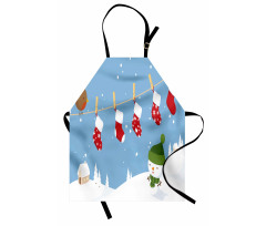 Socks Hanging Bird Apron