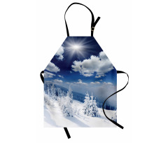 Snow Covered Trees Apron