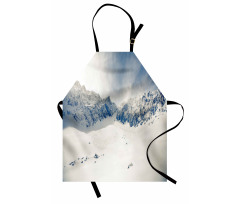 Nature Mountain Snowy Apron