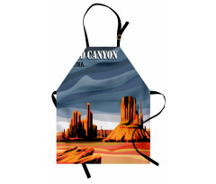 Cartoon Grand Canyon Apron