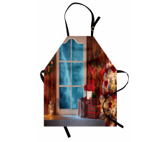 Frozen Snowy House Apron