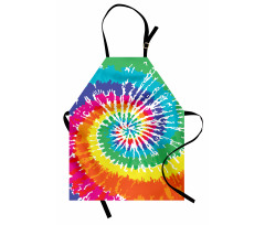 Rainbow Tie Dye Effect Apron