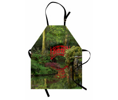 Chinese Bridge in a Forest Apron