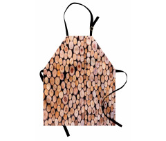 Wooden Lumber Tree Logs Apron